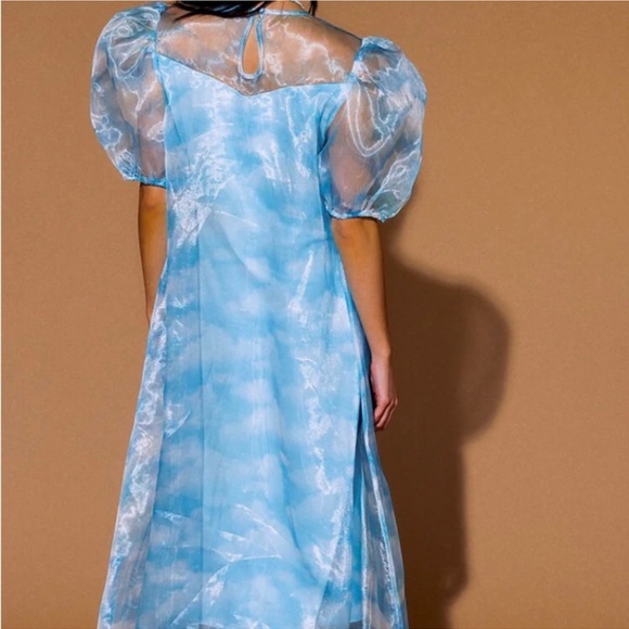 NWT Dressed in LALA Sky Cloud Organza Dress (M) - Picture 5 of 9